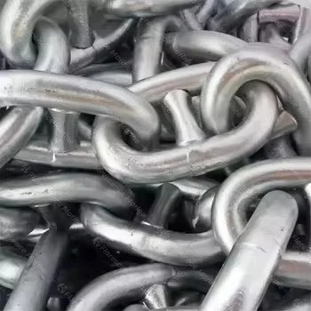 Galvanized/Black Paint Marine Anchor Chain For Ship factory Galvanized/Black Paint Marine Anchor Chain For Ship factory
